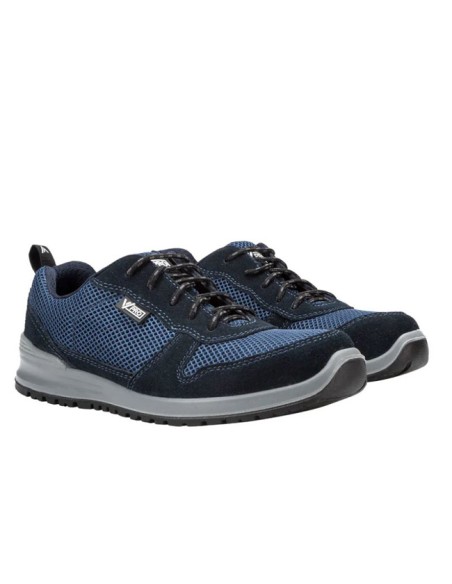 Zapato Sin Metal S1P ESD SRC 707003B azul y negro con cordones