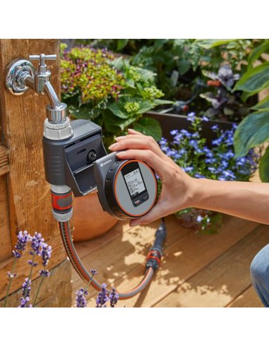 Programador de Riego Flex GARDENA configuración flexible para jardín