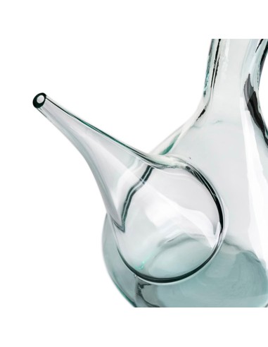 porrón de vidrio para Vino o Cerveza boca estrecha