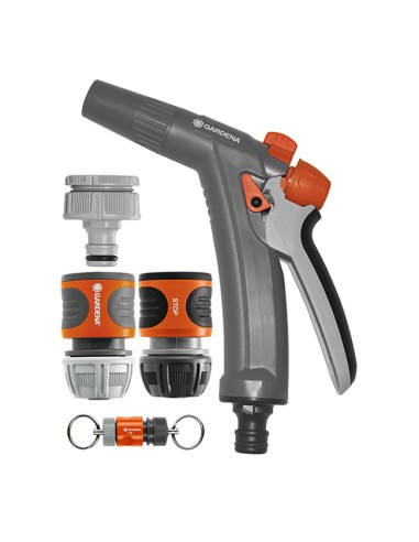 Gardena Kit Pistola de Riego + Accesorios Manguera