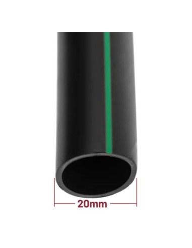 entrada 20mm tubería manguera de riego 25mm negra