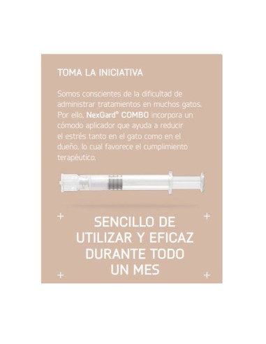 pipeta NexGard Combo Gatos de 2,5 a 7,5kg de peso