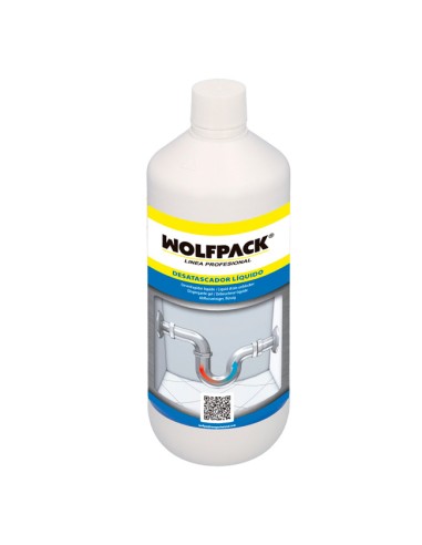 WolfPack Desatascador Líquido Profesional para Tuberías 1000ml