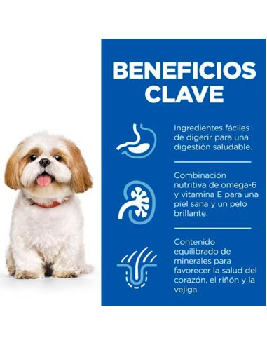 beneficios clave pienso Hill's para perros mayores con peso superior a 10kg y más de 7 años