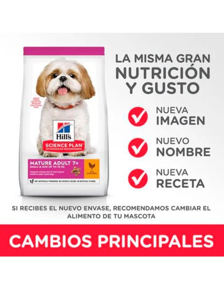 Hill's Science Plan Pienso para Perros Mayores Raza Mini nuevo formato envase