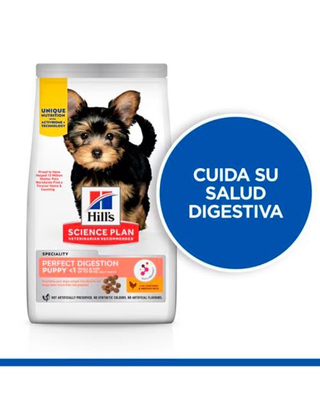 salud digestiva Hill's Science Plan Perfect Digestion Pienso para Cachorros Raza Mini