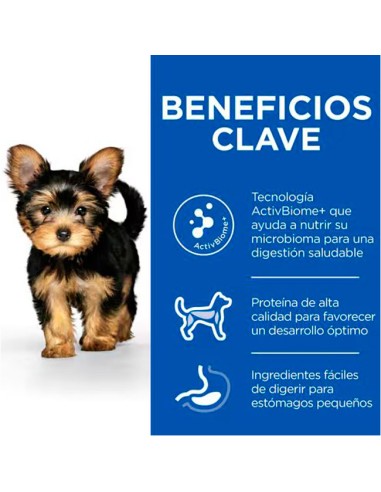 beneficios clave Hill's Science Plan Perfect Digestion Pienso para Cachorros Raza Mini