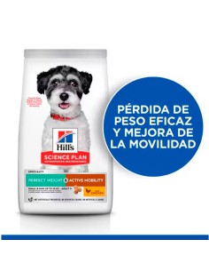 Hill's Science Plan Perfect Weight & Active Mobility Pienso para Perros Adultos de Razas Mini saco 1,5 y 6kg 2