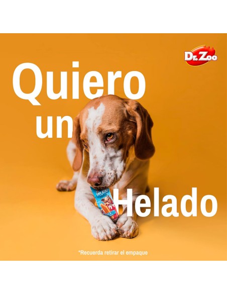 helado para perros adultos snack refrescante sabor salchicha y queso