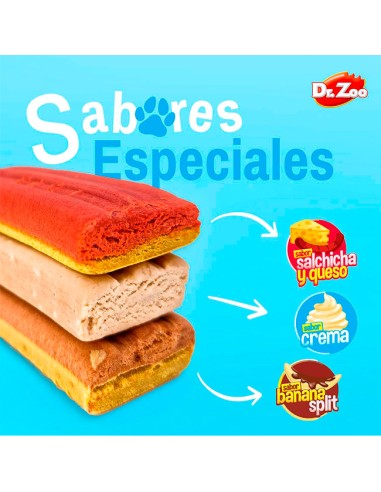 sabores Helados para Perros Dr. Zoo Snack Refrescante para Perros Adultos 50gr.
