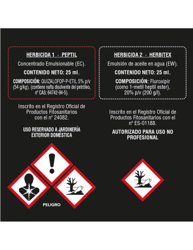 etiqueta de seguridad herbicida total sistémico Flower