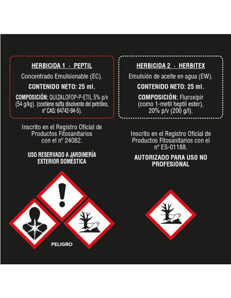 etiqueta de seguridad herbicida total sistémico Flower
