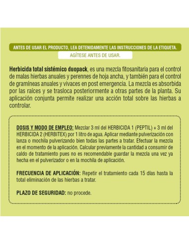 modo de empleo herbicida total sistémico Flower