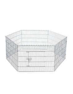 Jaula de exposición hexagonal para perros o gatos grande 2