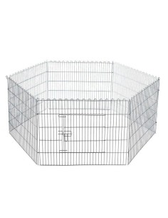 Jaula de exposición hexagonal para perros o gatos grande