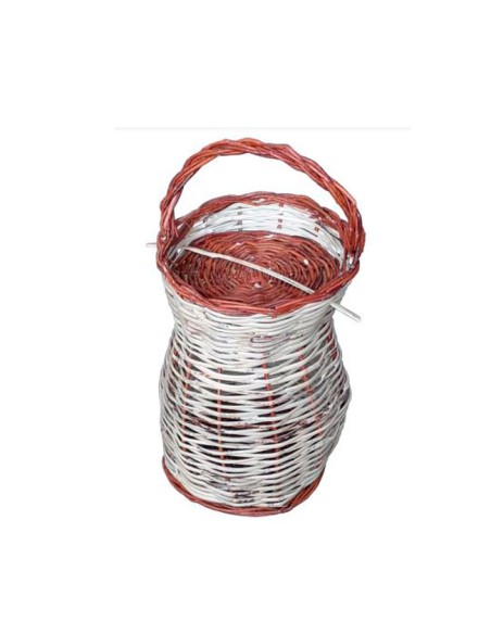 Caracolera de Mimbre con Asa y Tapa