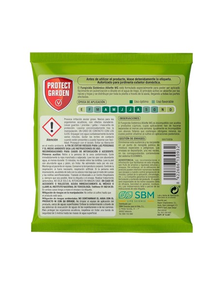 modo aplicación Fungicida Sistémico WG ALIETTE para Césped, Frutales y Cítricos