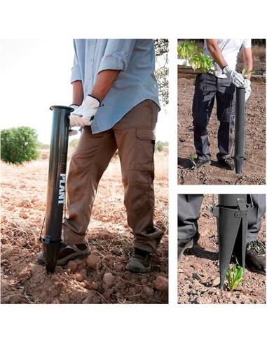 Plantadora manual Pulmiplant de hortalizas usos demostración