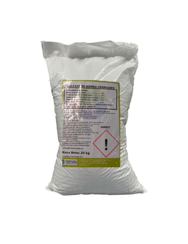 sulfato de hierro granulado 25kg