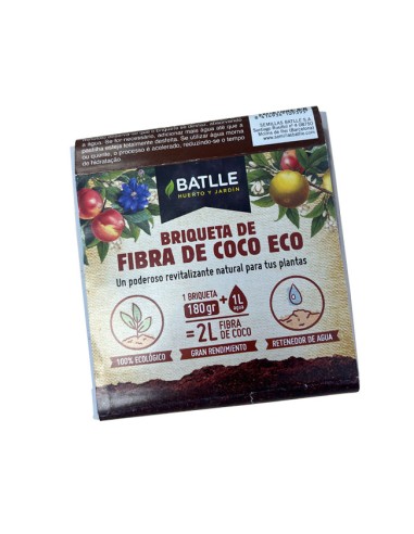 Sustrato Fibra de Coco 1 Brick Batlle 180gr