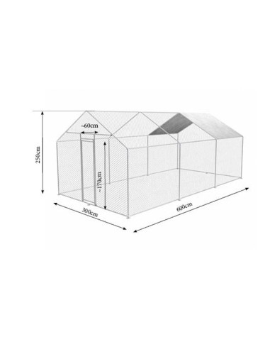 Gallinero Metálico ZIPPER ZI-CR362 3x6m Gallinero Metálico ZIPPER ZI-CR362 3x6m