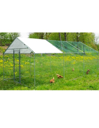 gallinero exterior metálico Zipper con tejado impermeable gallinero exterior metálico Zipper con tejado impermeable
