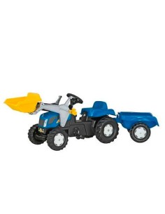 Tractor New Holland a Pedales con Pala y Remolque Bruder 2