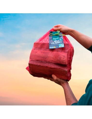 saco de leña envasada para calefacción