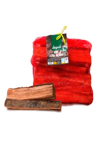 leña de roble envasada 8kg