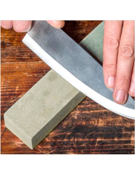 Piedra asentar filo o afilar de dos caras en Óxido de aluminio