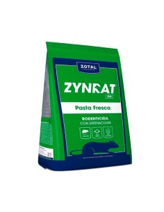 Rodenticida ZYNRAT Pasta Fresca Difenacoum 150gr