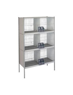 Pelechero de Palomas en Batería 6 departamentos respaldo alambre