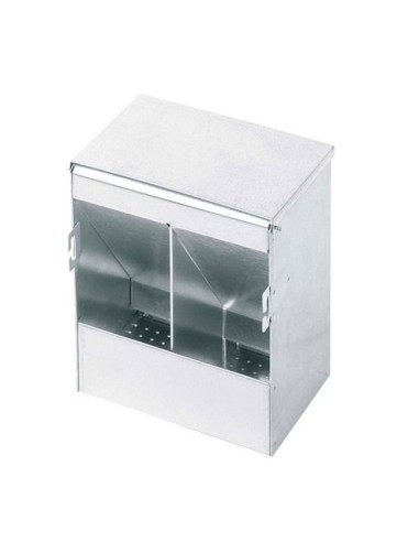 comedero Palomas con visor y 2 departamentos