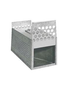 Transportin metálico para palomas con 2 puertas y 2 departamentos cierre guillotina