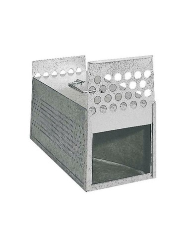 Transportin metálico para palomas con 2 puertas y 2 departamentos cierre guillotina