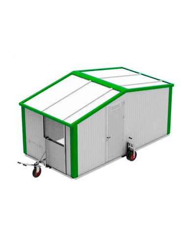 Corral Móvil 11m² / 110 Gallinas + Kit Desplazamiento