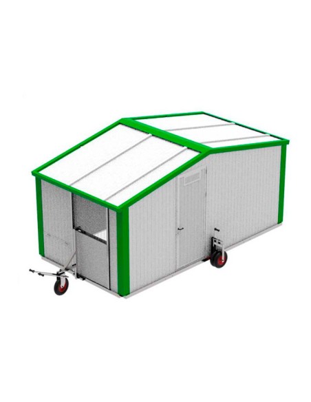 Corral Móvil 11m² / 110 Gallinas + Kit Desplazamiento