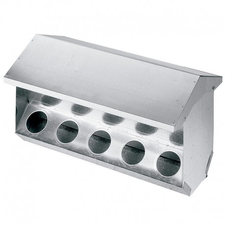 Tolva Comedero para Conejos 10 Huecos con tapa