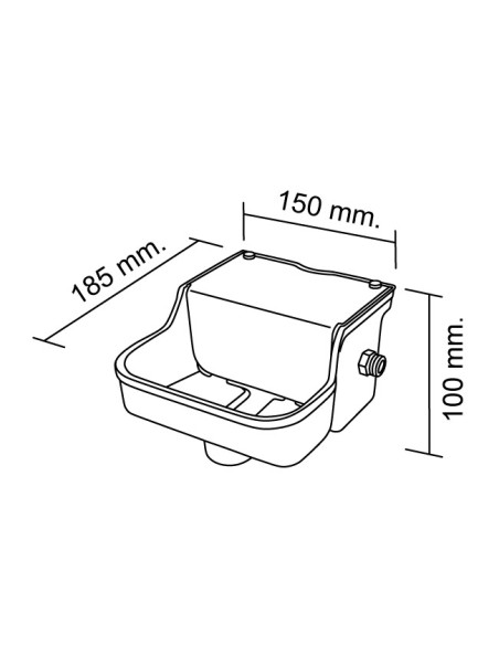 medida Bebedero nivel Mini