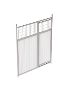Frente Mixto Panel Sandwich con Puerta para Boxes de Perros 2