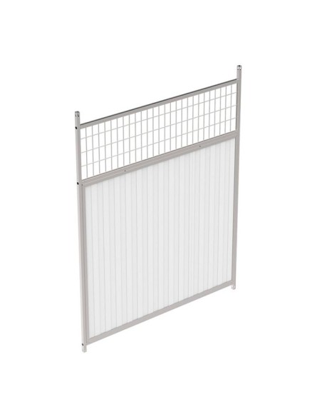 Lateral Mixto Panel Sandwich para Boxes Perros 150x185cm