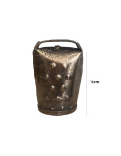 cencerro picardo para ganado extensivo y decoración 13cm 2