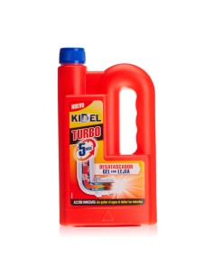 Desatascador en gel con lejía 1l Kidel Turbo