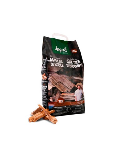 Astillas de Roble para Barbacoas 3kg Legua