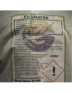 Sulfato de hierro granulado 25kg 2