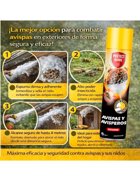 Insecticida Avispas y Avisperos en Espuma
