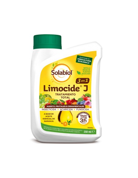 Limoncide J insecticida triple acción para huerto y jardín 250ml