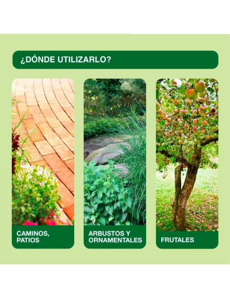 usos herbicida total Protect Garden concentrado 100% natural 480ml