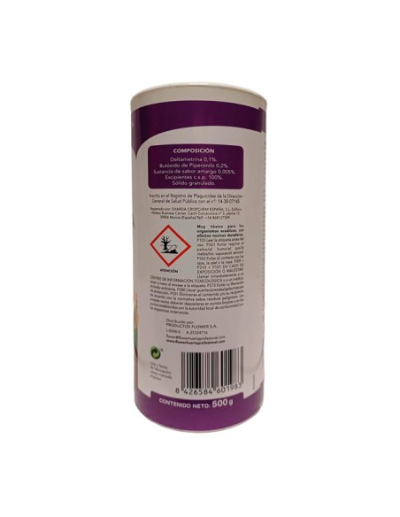 Etiqueta Insecticida Suelos Atomic GR Rastreros Talquera