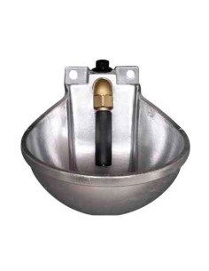 Bebedero de Empujador para Caballos B-4 Aluminio pulido inox 1,75 litros